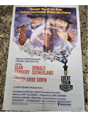 1979 The Great Train Robbery Movie Poster One Sheet Sean Connery NSS 790007...